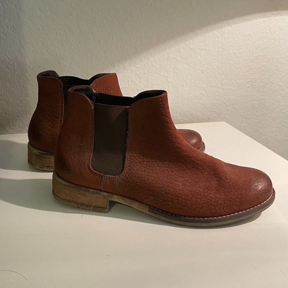 Josef Seibel Brown Suede Chelsea Boots